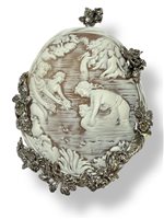 Brosche Mandile 1922 Dame Cammei  in Silber Conchiglia 2MSPC26